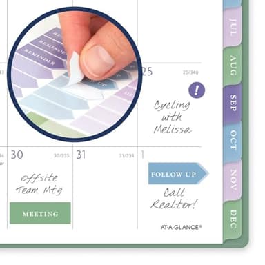 AT-A-GLANCE 2025 Planner, Weekly & Monthly, 5-1/2" x 8-1/2" Small, Badge, Tile (1722T-200-25) - Image 7