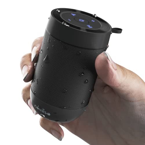 Bluetooth Speaker,5.3 Bluetooth Speakers Wireless,TWS Stereo Pairing,Built in Mic,360 HDSound,IP65 Waterproof Speaker,Support TF Card, for Home/Party/Outdoor/Beach, Gift for Men/Women-Black - Image 1