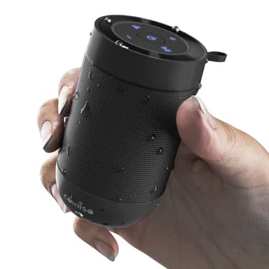 Bluetooth Speaker,5.3 Bluetooth Speakers Wireless,TWS Stereo Pairing,Built in Mic,360 HDSound,IP65 Waterproof Speaker,Support TF Card, for Home/Party/Outdoor/Beach, Gift for Men/Women-Black - Image 1