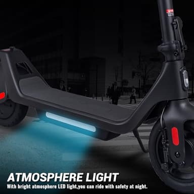 Phantomgogo Foldable Electric Scooter - Powerful Motor, 28 Miles Range, 15.5 Mph, Intelligent Light, Eco-Friendly, Perfect for Adult Commuters (10 Inch Wheels (Upgraded)) - Image 4