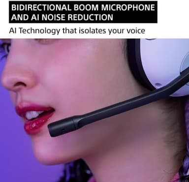 Sony INZONE H5 Wireless Gaming Headset, 360 Spatial Sound, Works with PC, PS5, 28 Hour Battery, 2.4Ghz Wireless and 3.5mm Audio Jack, WH-G500 White - Image 5
