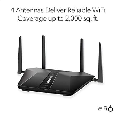 NETGEAR Nighthawk 5-Stream AX5 WiFi 6 Router (RAX43) AX4200 Wireless Speed (Up to 4.2 Gbps) | 2,000 sq. ft. Coverage (Renewed) - Image 7