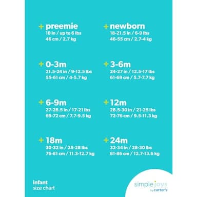 Simple Joys by Carter's Baby Girls' 4-Pack Pant, Ivory/Light Blue Dots/Navy Floral/Pink, Newborn - Image 7