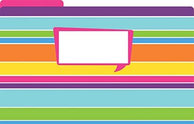 Barker Creek Legal File Folders Pack of 27, Happy, Multicolor, 27 Legal Size File Folders in Three Colorful Patterns, 1/3 Tabbed, Home, School and Office Supplies (3569) - Image 2