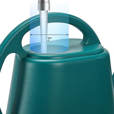 Fasmov Watering Can, 1/2 Gallon Plastic Watering Cans with Comfortable Handle, Small Garden Watering Cans Long Spout for Indoor Outdoor Watering Plants, Green - Image 4