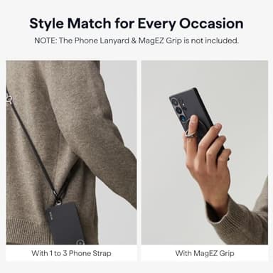 pitaka for S25 Ultra Case 6.9 Inch, Compatible with MagSafe, Slim & Light Samsung Galaxy S25 Ultra Case, 600D Aramid Fiber Made [Ultra-Slim Case - Black/Gray] - Image 6