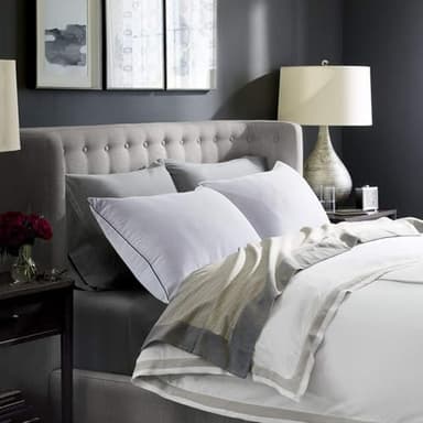 JOLLYVOGUE Bed Pillows Standard Size Set of 2, Cooling and Supportive Full Pillow 2 Pack for Side and Back Sleepers, Down Alternative Hotel Collection Sleeping Pillows, 26x20 Inches - Image 2