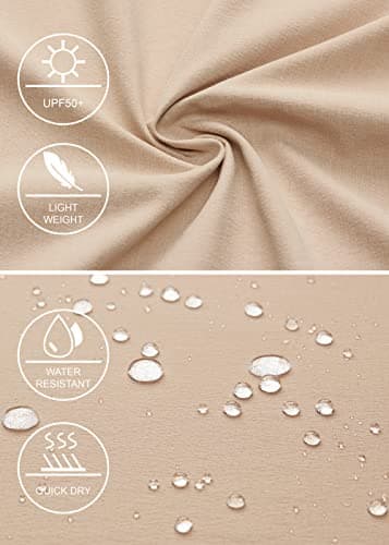 Libin Men's Golf Shorts 7" Work Dress Shorts Casual Flat Front Hybrid Short Lightweight Quick Dry Water Resistant, Khaki, Size 32 - Image 4