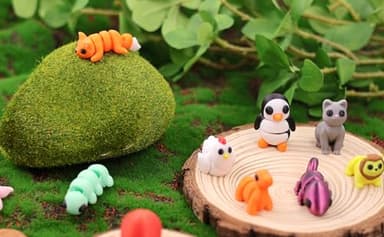 25 pcs Animal Figurines, 3D Printed Animal Figurines Set, Articulated, Party Favors, Pocket Fidget Toys Bulk, Goodie Bag Stuffers, Gifts for Boys Girls Toddlers, Office Desk Pets, Classroom rewards - Image 3