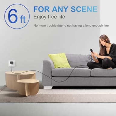 iPhone Charger Fast Charging USB C Charger Block Type C Charge iPad with 6FT C Chargers Cord Compatible with iPhone14/14 Pro Max/13/13Pro/12/12 Pro/11,iPad(Black) - Image 7