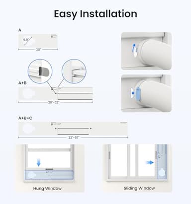 KOVIET 12000 BTU Portable Air Conditioners, 6-IN-1 Wi-Fi Smart AC Unit with APP & Voice & Remote Control, Auto-Evaporation, Quiet Cooling, 24H Timer, Dehumidifier, Fan, Window Kit Included, White - Image 7