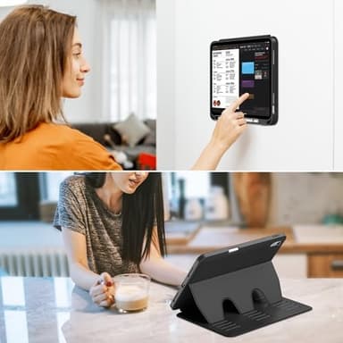 VIKESI Case for iPad (A16) 11-inch 2025 and iPad 10th/11th Generation 10.9 Inch 2022,Multiple Angles Magnetic Stand Cover,Shockproof Back,Pencil Holder,and Auto Sleep/Wake,Black - Image 4