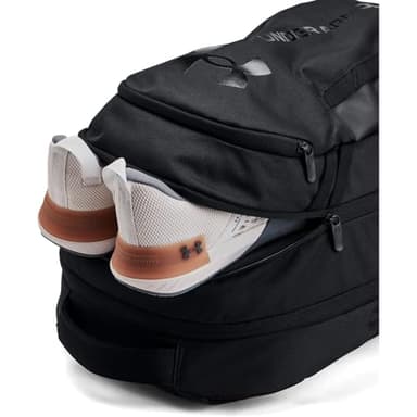 Under Armour Unisex-Adult Hustle 6.0 Backpack, (003) Black/Black/Black, One Size Fits Most - Image 5