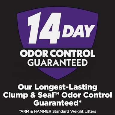 ARM & HAMMER Clump & Seal SLIDE Platinum Multi-Cat Clumping Cat Litter, 14-Day Odor Control, EZ Clean Technology, 37 lbs – No Scrubbing, Powerful Odor Eliminator - Image 3