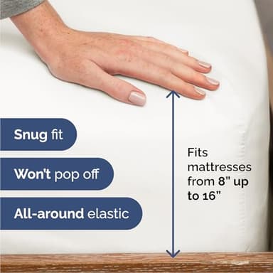 Queen Size 4 Piece Sheet Set - Comfy Breathable & Cooling Bed Sheets Set - Hotel Luxury Bedding for Women, Men, Kids, Teens, Boys & Girls - Deep Pockets, Soft, Wrinkle Free - Oeko-Tex - Antique White - Image 3