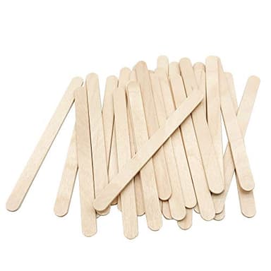 KTOJOY 200 Pcs Craft Sticks Ice Cream Sticks Natural Wood Popsicle Craft Sticks 4.5 inch Length Treat Sticks Ice Pop Sticks for DIY Crafts - Image 1