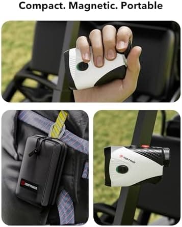 REDTIGER Golf Rangefinder with Slope, 1200 Yards Laser Range Finder Golfing, 7X Magnification, Flag Pole Locking Vibration, Rechargeable Range Finders with Magnet Stripe, GolfVue Series 1 - Image 5