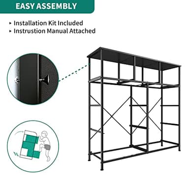 YITAHOME Dresser for Bedroom with 9 Drawers - Fabric Storage Tower, Tall Chest Organizer Unit for Living Room, Entryway, Closets with Sturdy Steel Frame, Wooden Top, Brown - Image 7