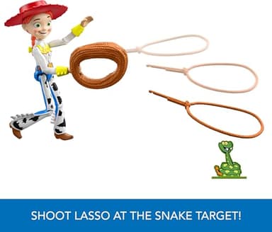 Mattel Disney Pixar Toy Story Launching Lasso Action Figure & Accessories Set with 12-inch Jessie Collectible Toy, 'Rope' Launcher, Lasso & Snake - Image 3
