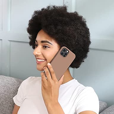 Miracase Compatible with iPhone 12 Pro Max Case, [Soft Anti-Scratch Microfiber Lining], Liquid Silicone Case Gel Rubber Shockproof Drop Protection Phone Case for 12 Pro Max, Chocolate - Image 2