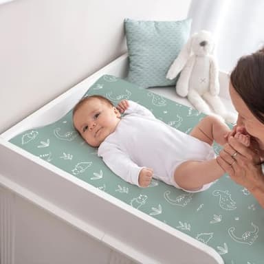 BROLEX Changing Pad Covers for Baby: Boy Girls Ultra Stretchy Soft 2 Pack, Cute Dinosaurs - Image 4