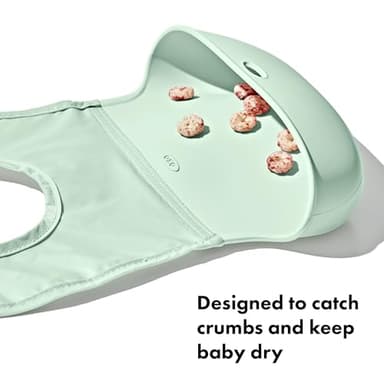 OXO Tot Roll-Up Bib - 2 Pack - Drizzle and Opal - Image 3