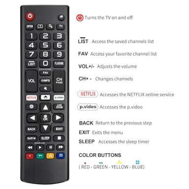 for LG Smart TV Remote Control Replacement,Universal for All LG OLED 3D Thinq TVs for AKB75095307 AKB75375604 AKB74915305 AK75675304 AKB76040302 AKB76037601 AKB75675313 with Battery - Image 6