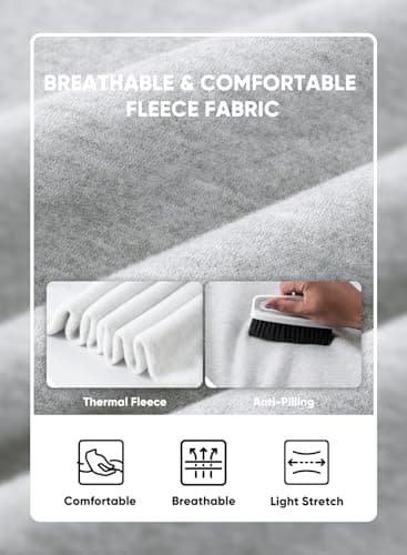 JMIERR 2 Piece Comfiest Airport Outfits Long Sleeve Essentials Hoodie Sweatshirt Joggers Baggy Sweatpants Track Suits Set Fall Casual Loungewear Tracksuit Sweatsuits Matching Sets, L, Light Grey - Image 7