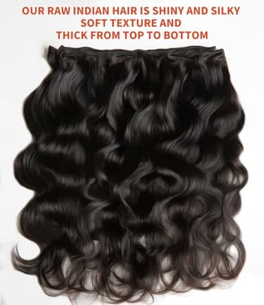 mlip Raw Bundles Human Hair Body Wave, No Tangle Shedding, Keep Texture Silky Soft After Multiple Washes, 15A Raw Indian Hair Bundles 18 20 22 Inches, Triple Lifespan 3X - Image 6