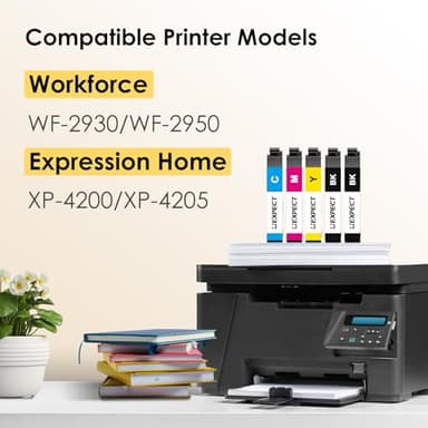 LemeroUexpect Replacement for 232XL Ink Cartridges Combo Pack Replacement for 232 Ink Cartridges for Printer WF-2930 WF 2950 XP-4200 XP-4205 Ink Printers, 5 Pack, 2*Black, Cyan, Magenta, Yellow - Image 2