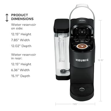 Keurig K-Supreme Single Serve K-Cup Pod Coffee Maker, MultiStream Technology, 4 Brew Sizes, 66oz Dual-Position Removable Reservoir, Black - Image 5