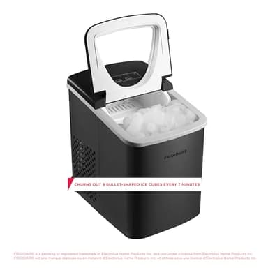 Frigidaire 26 Lbs per Day Portable Compact Maker, Ice Making Machine, Black Stainless, Medium - Image 2