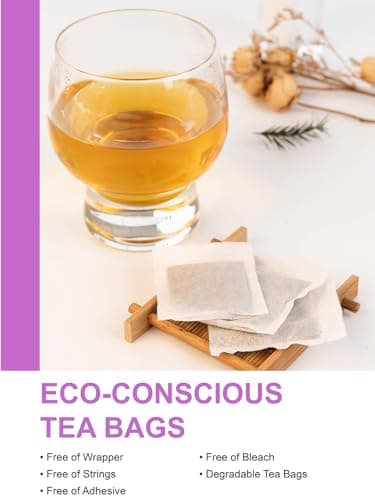 TeeLux Decaf Jasmine Green Tea Bags, Decaffeinated Jasmine Scented Green Tea, Pleasant Aroma & Smooth Taste, 100 Count - Image 4