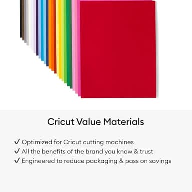 Cricut Value Cardstock Paper, Rainbow Sampler - 125 sheets (8.5" x 11") - Compatible with Joy Xtra, Explore, & Maker Machines - Letter Size - Image 5