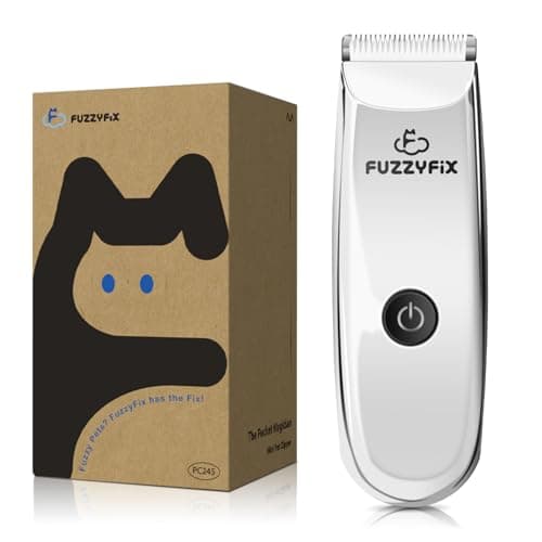 FuzzyFix Pet Grooming Clippers for Matted Hair Cat, Trimmer for Low Noise, Waterproof Portable USB Rechargeable Professional Cat Cippers for Dogs and Cats Eyes, Ears, and Paws Silver - Image 1