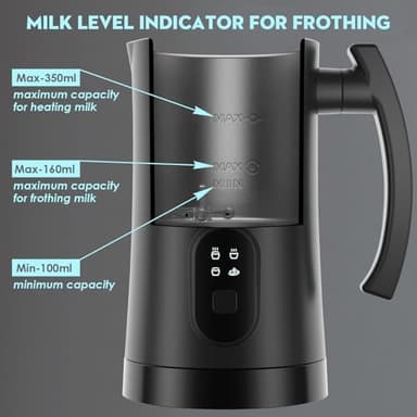 Electric Milk Frother, 4 in 1 Milk Steamer,11.8oz/350ml Automatic Warm and Cold Foam Maker for Coffee,Latte, Cappuccino, Macchiato, Hot Chocolate - Image 2