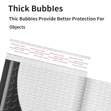Proprobag 6x10 Bubble Mailers 100 Pack - Usable Size 6x9 Heavy Duty Padded mailer with Self Seal, Waterproof Shipping Envelopes, Bubble Wrap Protection for Ecommerce, Non See Through - Image 5