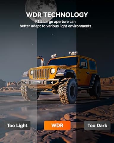 WOLFBOX G900 Rear View Mirror Camera, Mirror Dash Cam 4K Front and 2.5K Rear, Smart Full 12’’ Touch Screen, Backup Camera for Car, GPS, WDR, Night Vision, Included 64GB Card - Image 5