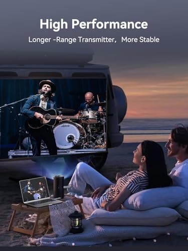 FIGEBNY Wireless HDMI Transmitter and Receiver 4K Larger LED Screen Display, Wireless HDMI Extender Sender HD 5G 165FT Streaming Media Video/Audio/File for PC/Laptop/Projector/TV Box/Camera Gray - Image 4