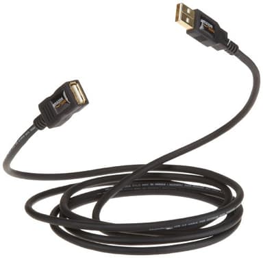 Amazon Basics 10-Pack USB-A 2.0 Extension Cable, Male to Female, 480Mbps Transfer Speed, 6.5 Foot, Black - Image 2