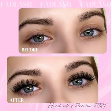 FADLASH Eyelash Extensions D Curl 0.07 15-20mm Mixed Tray Easy Fan Lash Extensions Volume Lashes 2D-10D Self Fanning Lash Extensions (0.07-D, 15-20mm Mix) - Image 4