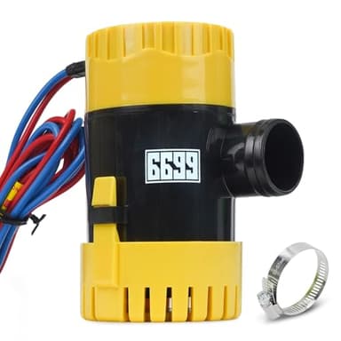 6699 Submersible Boat Bilge Pump 12V DC with 3.3ft Power Cord 11000 GPH High Flow for Marine Yacht Kayak Canoe and Small Boats Efficient Water Removal System with Durable Design and Easy Installation - Image 1