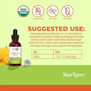 Organic Dandelion Root Extract by MaryRuth's | USDA Organic | Easy-to-Take | Liquid Dandelion Root Supplement | Herbal Extract | Vegan | Gluten Free | Sugar Free | Non-GMO | 30 Servings - Image 3