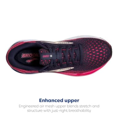 Brooks Women’s Ghost 16 Neutral Running Shoe - Peacoat/Raspberry/Apricot - 8.5 Medium - Image 4
