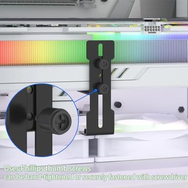 OwlTree GPU Support Bracket Graphics Card Stand Holder GPU Sag Bracket Supprts 12cm and 14cm Fan 0.3-3.56 inch - Image 3