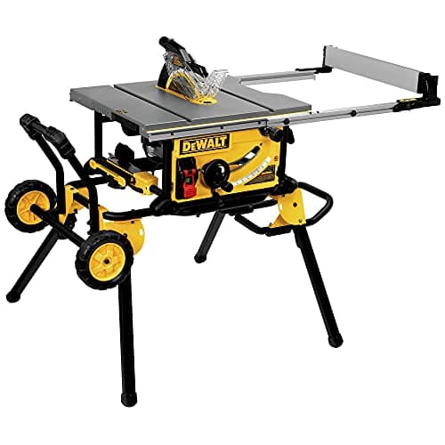 DEWALT 10-Inch Table Saw with Rolling Stand, 32-1/2-Inch Rip Capacity (DWE7491RS) - Image 1