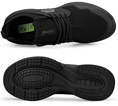 Giniros Mens Slip On Walking Shoes Non Slip Running Shoes Breathable Workout Shoes Lightweight Gym Sneakers All Black Size 10.5 - Image 6
