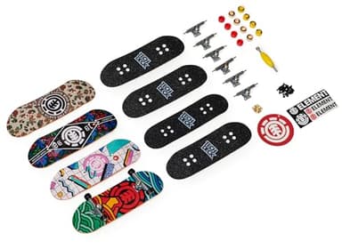 TECH DECK, Ultra DLX Fingerboard 4-Pack, Element Skateboards, Collectible and Customizable Mini Skateboards, Kids Toy for Ages 6 and up - Image 5