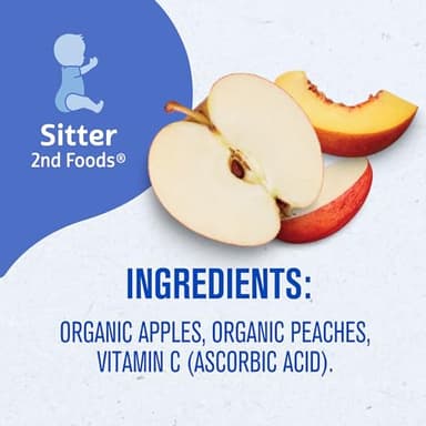 Gerber Stage 2 Baby Food, Organic Apple Peach Puree Pouch, 2 Servings of Fruit, No Added Sweetener, No Artificial Colors or Flavors, 12-Pack - Image 9