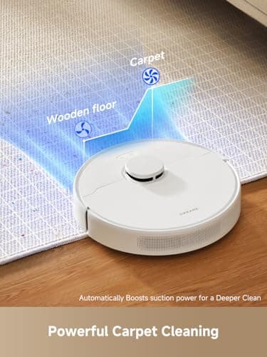 DREAME D10 Plus Gen 2 Robot Vacuum and Mop with Self Emptying Base for 90 Days of Cleaning, 6000 Pa Suction and LiDAR Navigation, Obstacle Avoidance, Wi-Fi Connected - Image 7